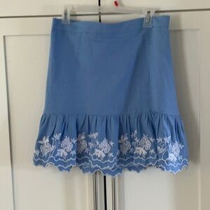 J. Crew Fully Lined Linen Blend Skirt